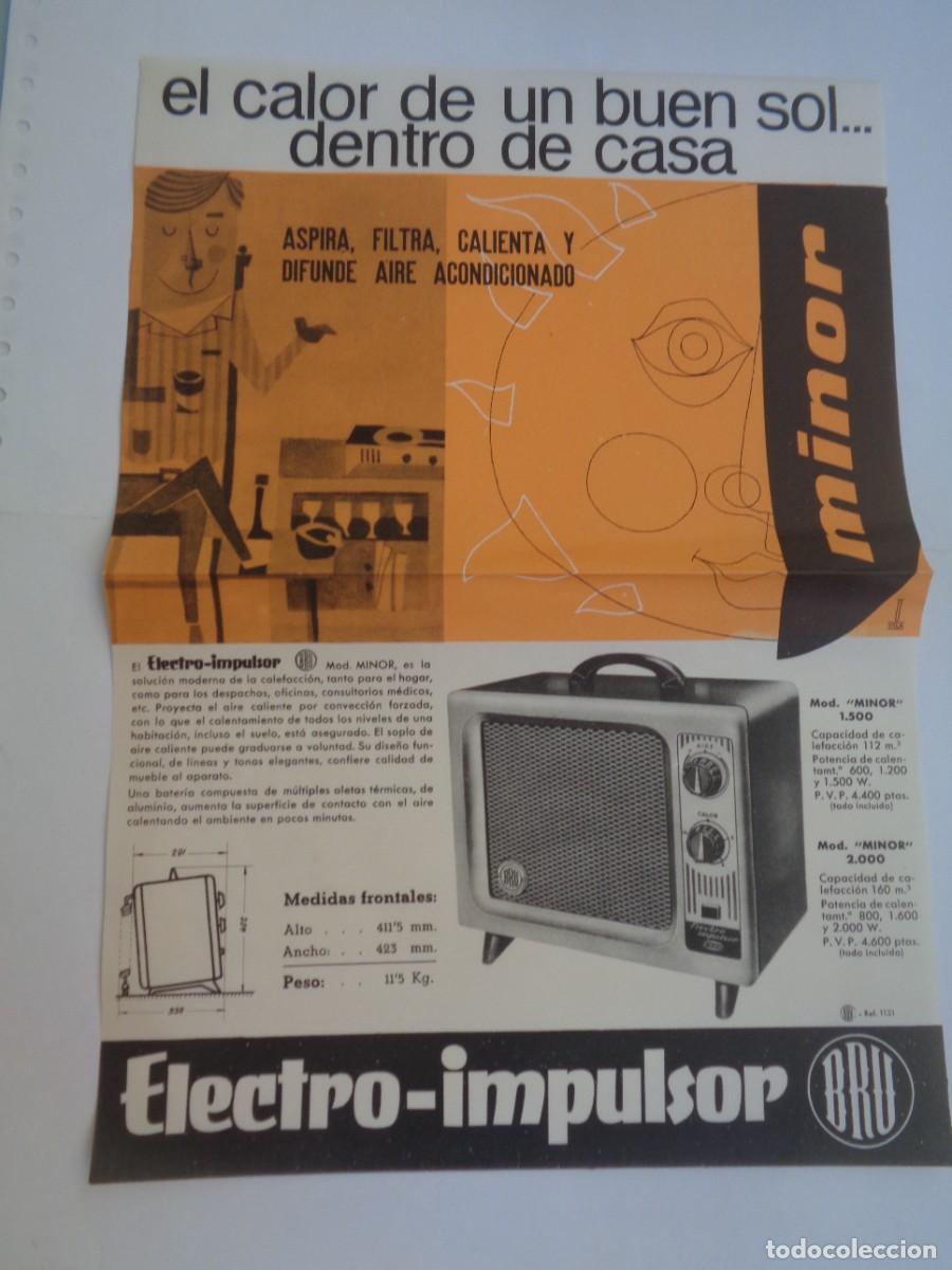 Coleccionismo: FOLLETO PUBLICITARIO DE ELECTRO-IMPULSOR BRU . A&Ntilde;OS 60