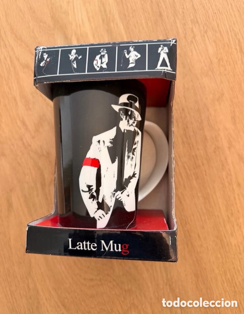 Coleccionismo: Taza Latte Mug Michael Jackson con caja