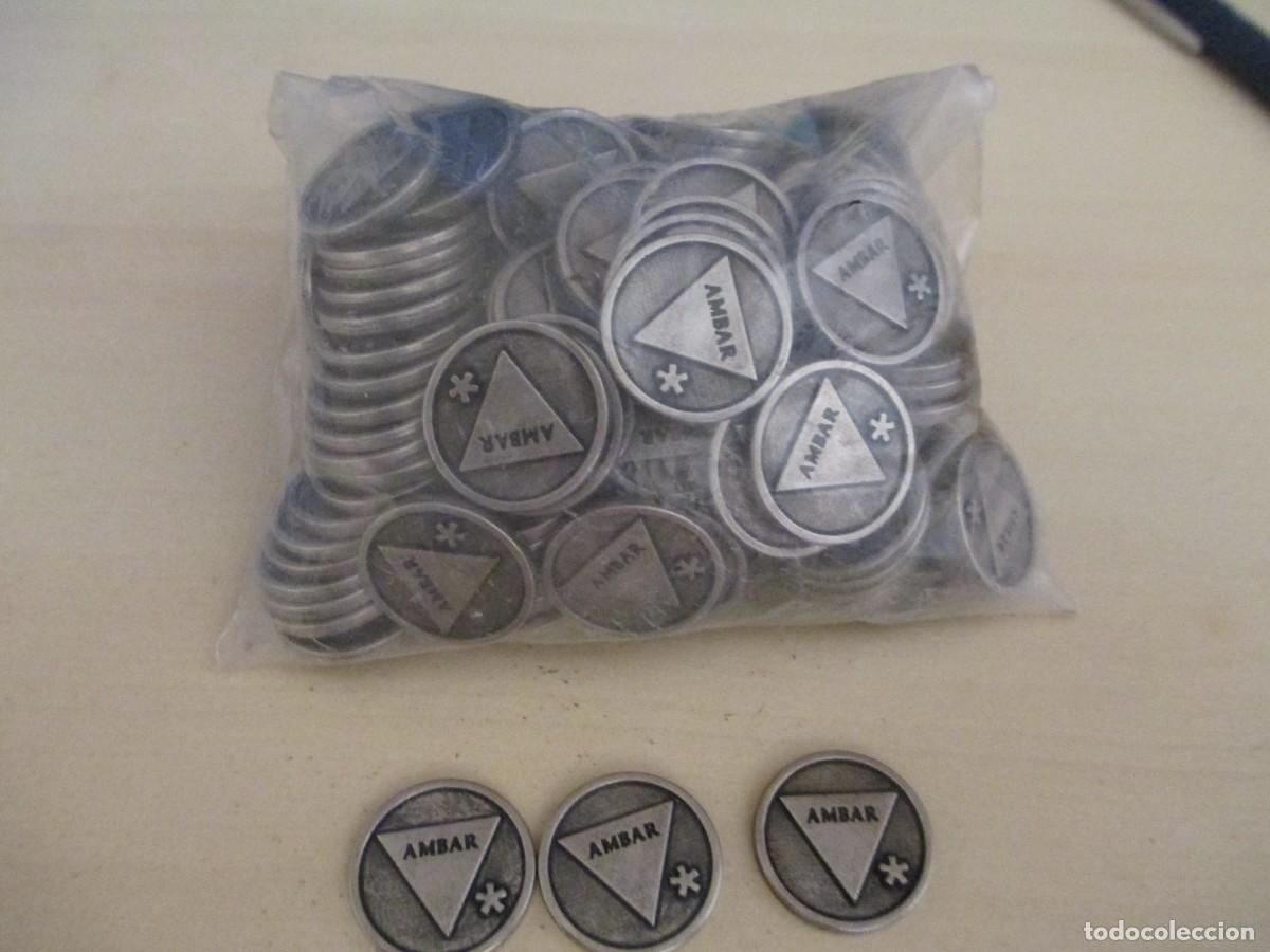 Coleccionismo: Lote de fichas o token de cervezas Ambar