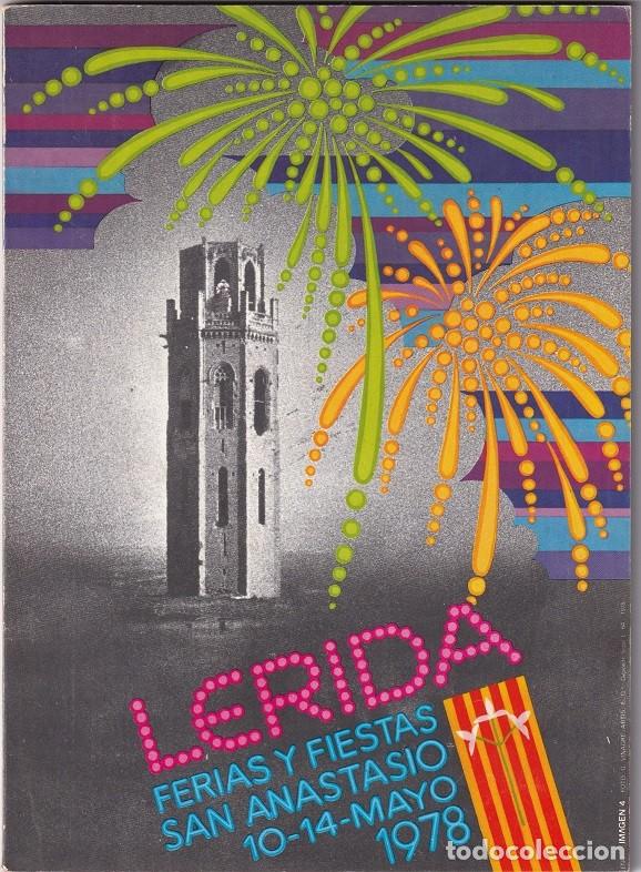 Coleccionismo: Programa de Ferias y Fiestas en honor de San Anastasio m&aacute;rtir patr&oacute;n de la ciudad - L&eacute;rida 1978