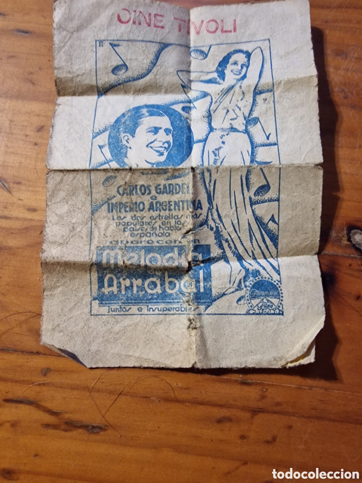 Coleccionismo: Programa cine tivoli, Carlos garden e imperio Argentina,ver fotos