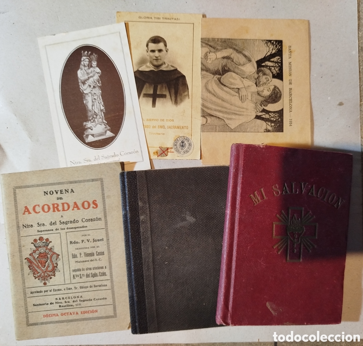 Coleccionismo: Lote de papel religioso