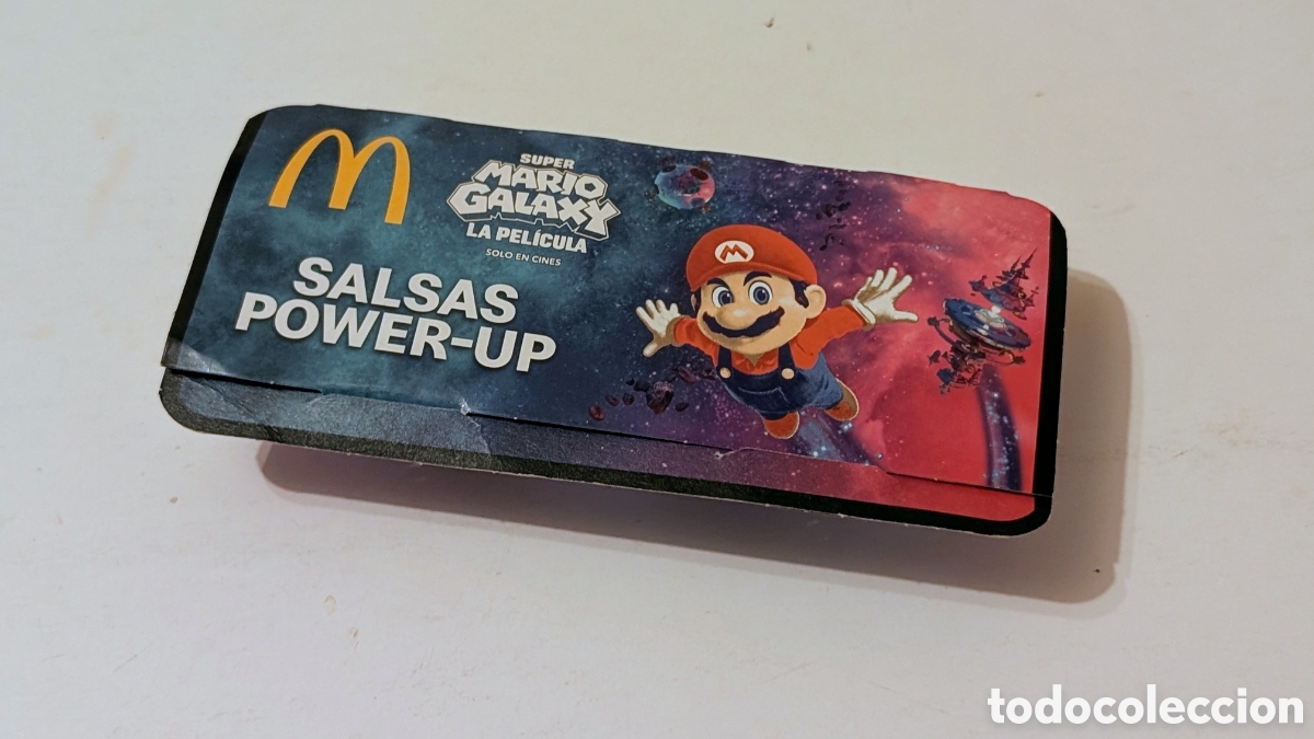 Coleccionismo: Pack de Salsas Power-Up McDonald's. Super Mario Galaxy: La Pel&iacute;cula. Nintendo