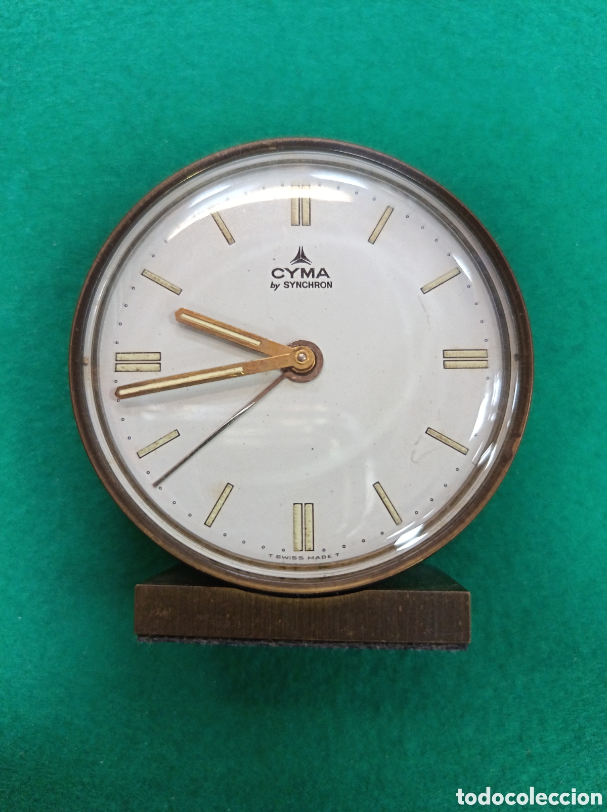 Coleccionismo: Reloj cyma despertador, antiguo. Funcionando