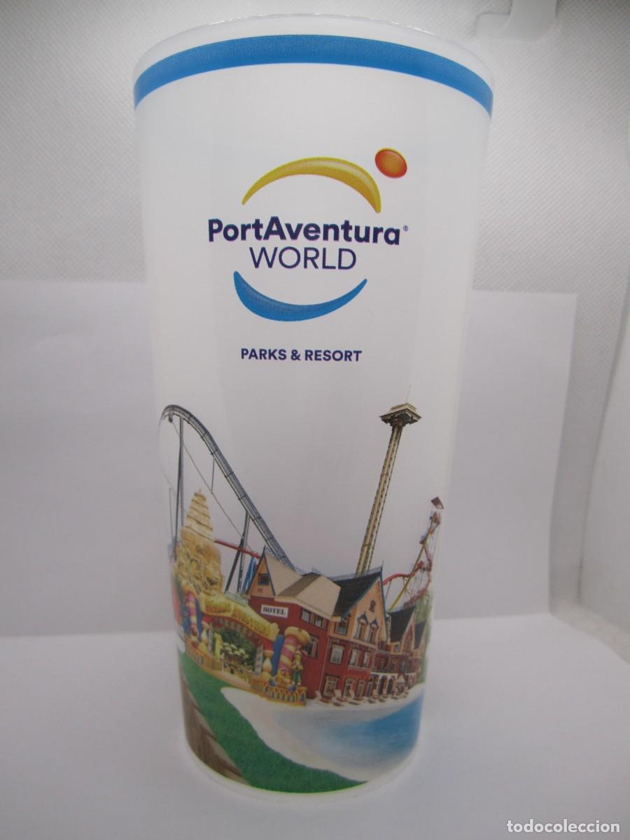 Coleccionismo: vaso plastico reciclable port aventura world ferrari land