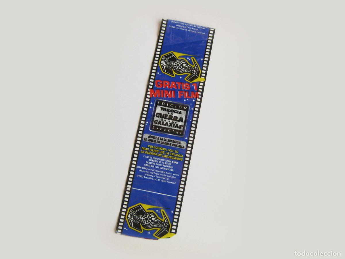 Coleccionismo: TIRA DEL ENVOLTORIO DE CHETOS. MATUTANO CON PUBLICIDAD. PROMOCI&Oacute;N DE CROMOS MINI FILMS DE STAR WARS