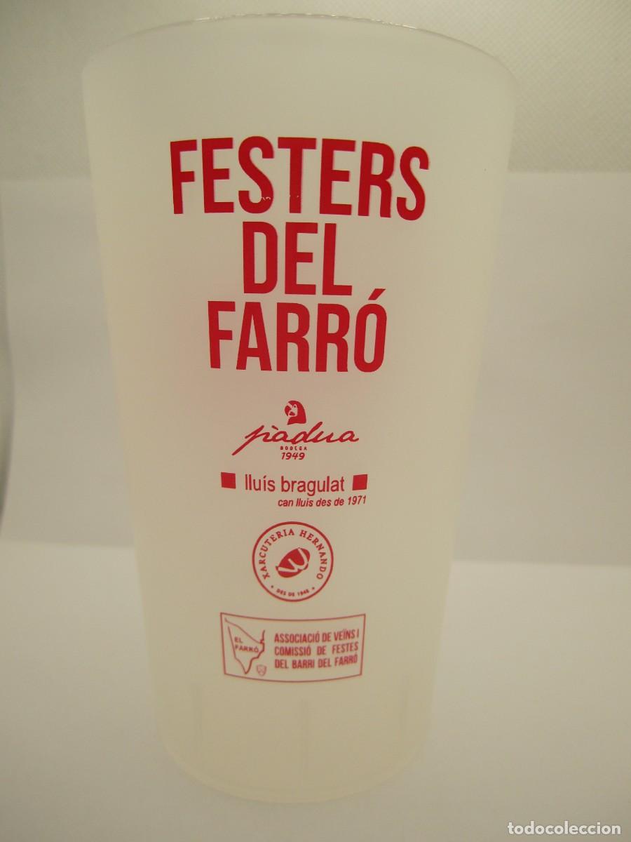 Coleccionismo: vaso plastico reciclable festes del farro barcelona