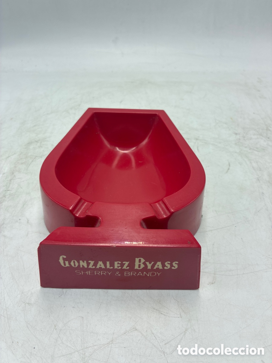 Coleccionismo: Cenicero Gonz&aacute;lez Byass. Sherry & Brandy.
