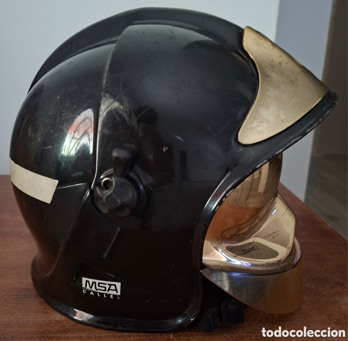 Coleccionismo: Casco de bombero MSA F1 - Foto 3