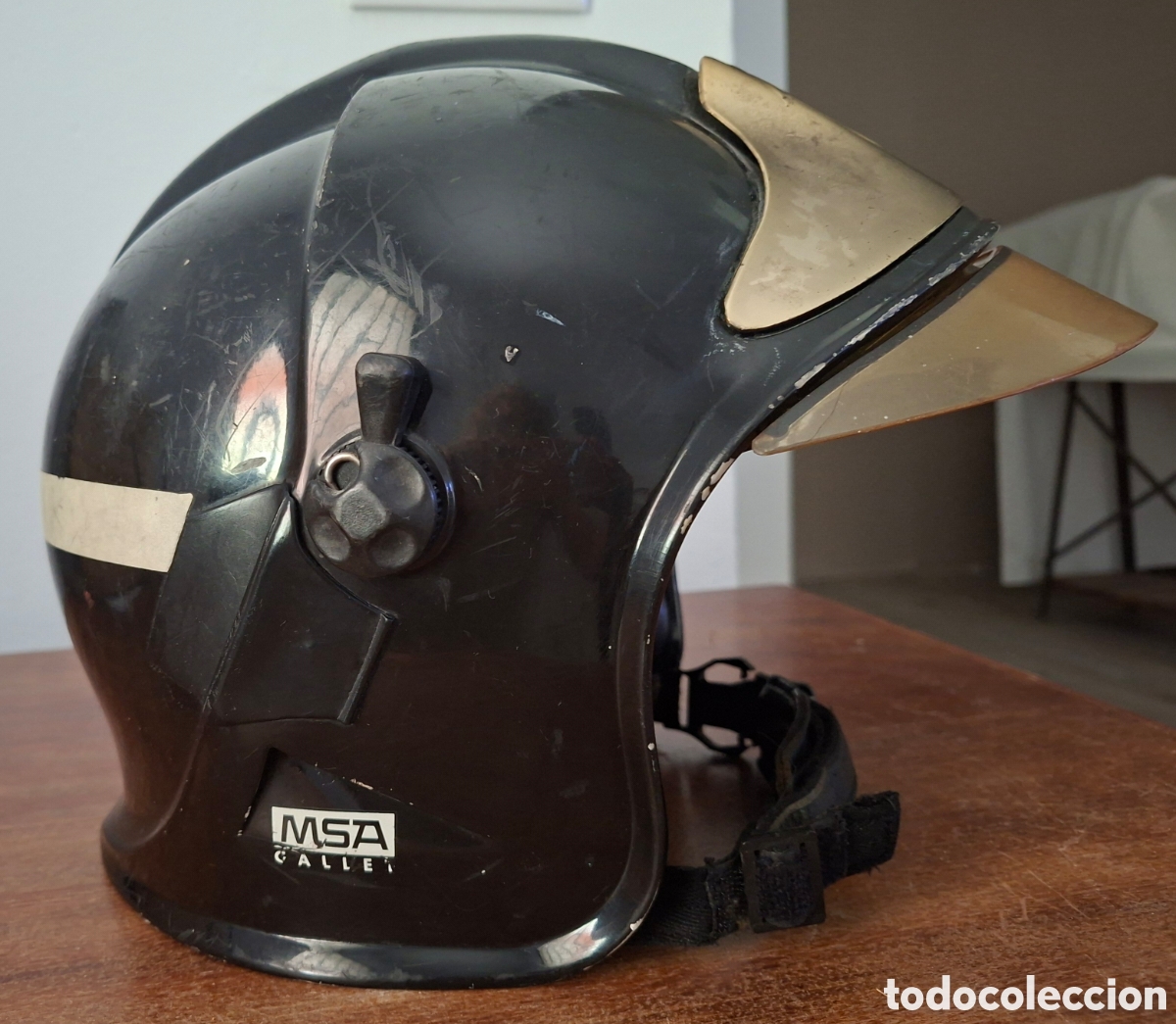 Coleccionismo: Casco de bombero MSA F1 - Foto 7