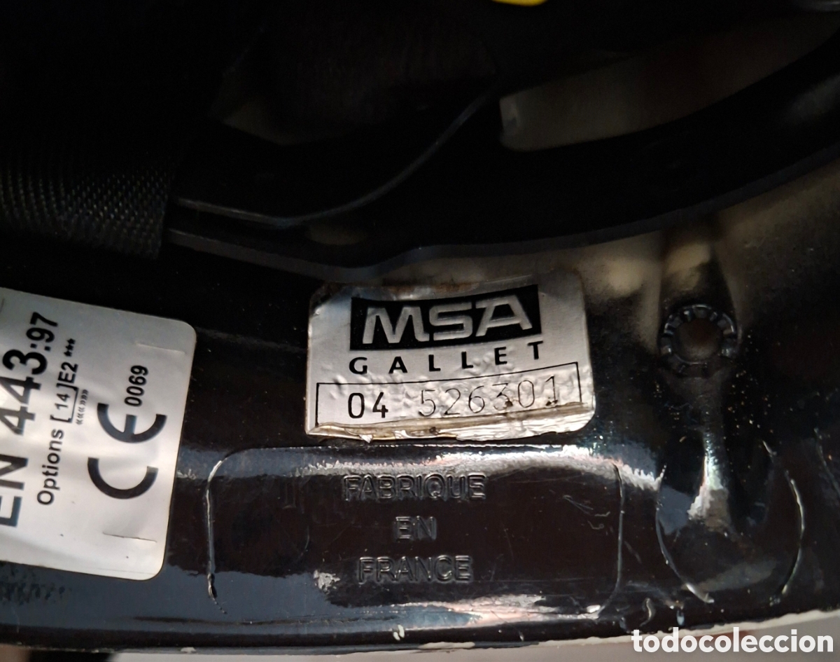Coleccionismo: Casco de bombero MSA F1 - Foto 10