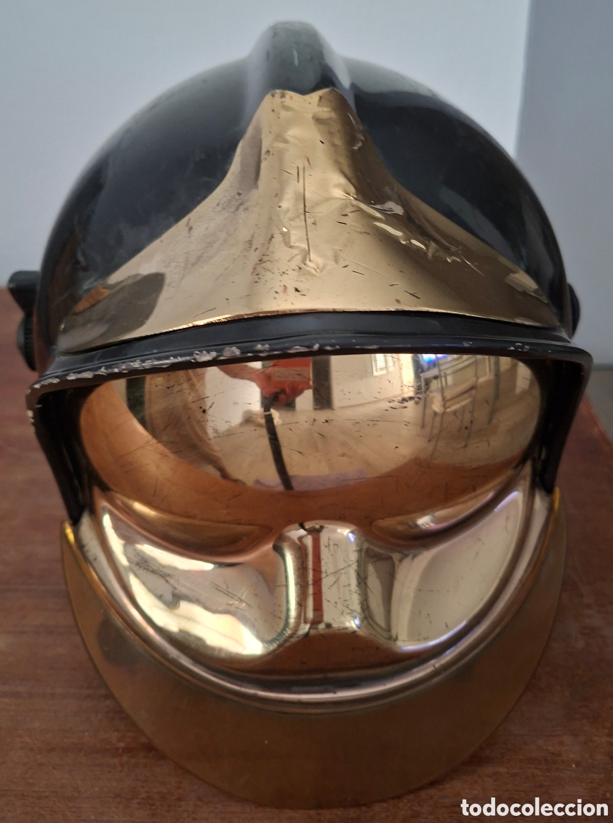Coleccionismo: Casco de bombero MSA F1 - Foto 2