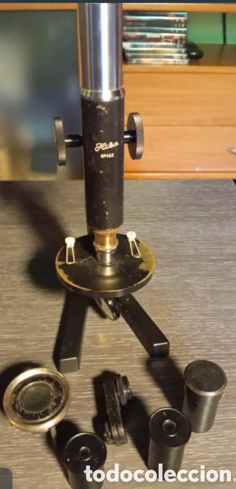 Coleccionismo: Microscopio Antiguo Hiba NP143 Monocular - Foto 2