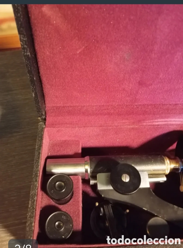 Coleccionismo: Microscopio Antiguo Hiba NP143 Monocular - Foto 3