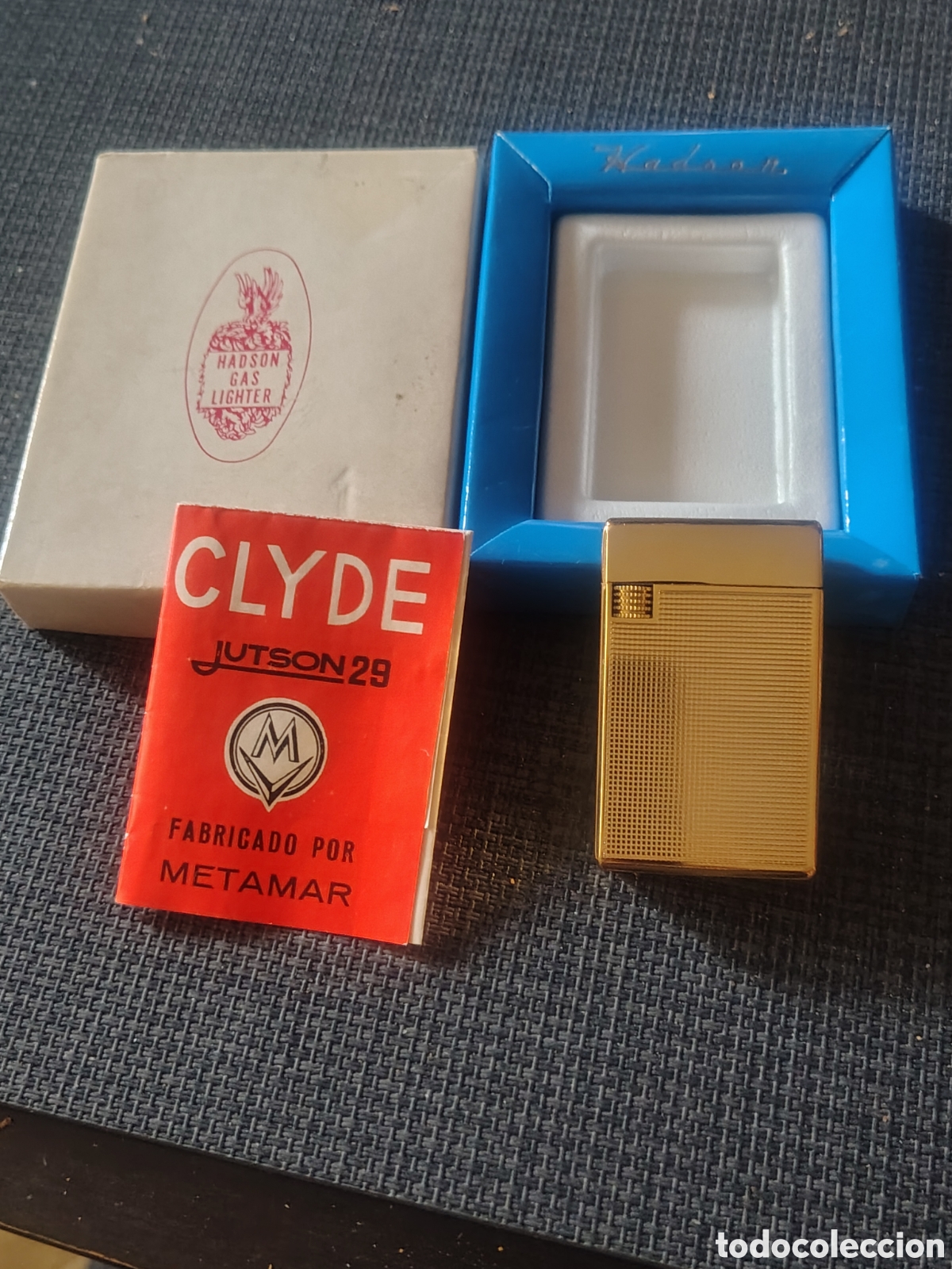 Coleccionismo: MECHERO JUTSON 29, DORADO