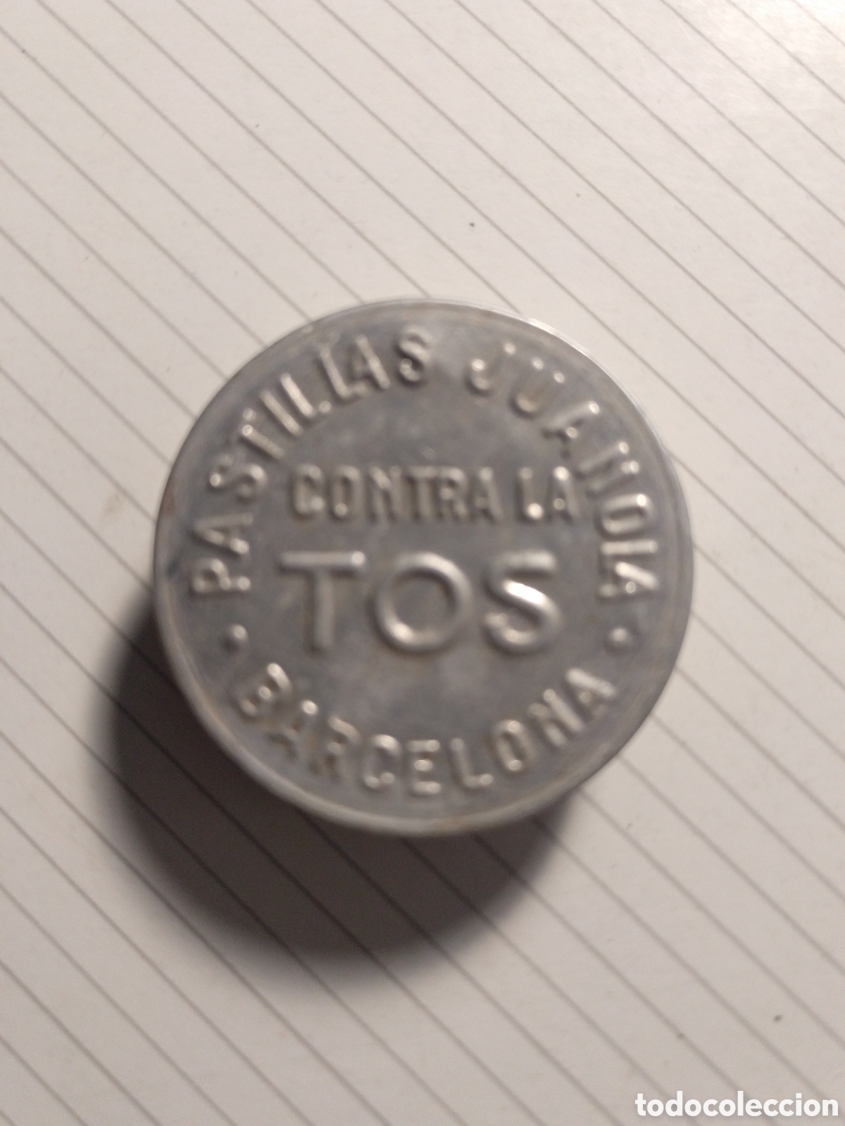 Coleccionismo: CAJITA DE METAL DE PASTILLAS JUANOLA CONTRA LA TOS BARCELONA A&Ntilde;OS 50