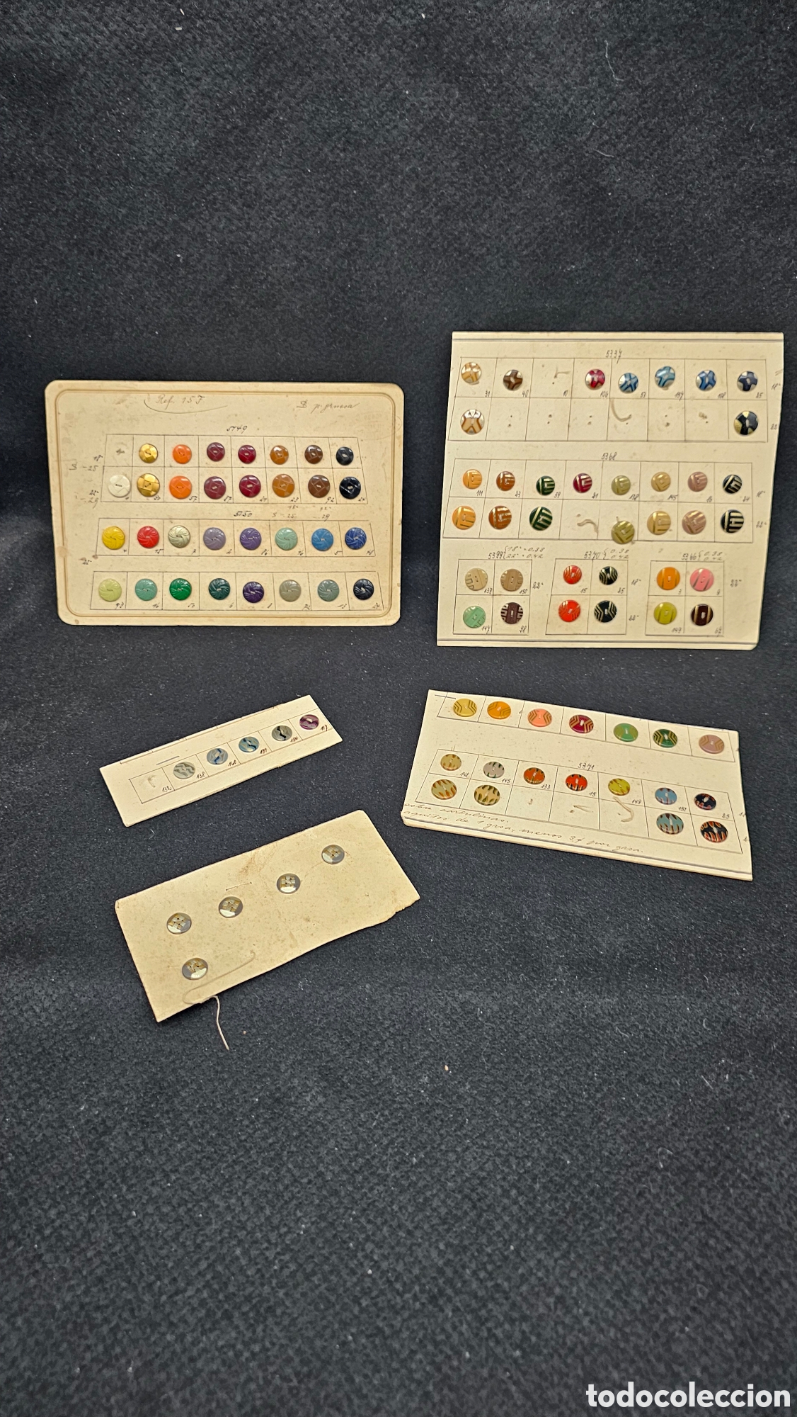 Coleccionismo: Antiguo muestrario de botones - Foto 12