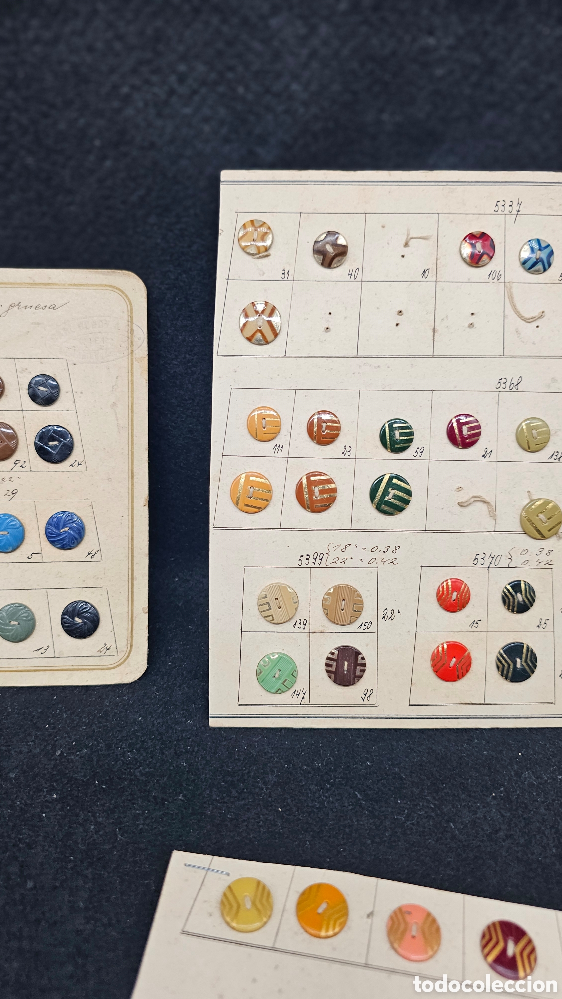 Coleccionismo: Antiguo muestrario de botones - Foto 13