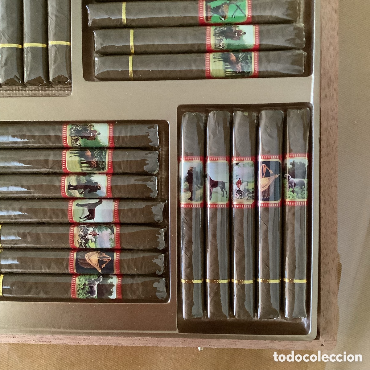Coleccionismo: Caja de madera con 50 puros Alto - Foto 6