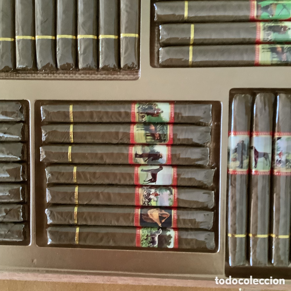 Coleccionismo: Caja de madera con 50 puros Alto - Foto 7