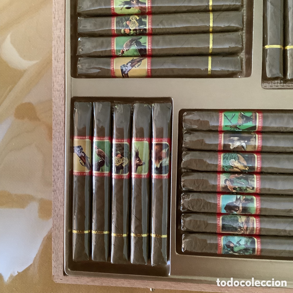 Coleccionismo: Caja de madera con 50 puros Alto - Foto 9