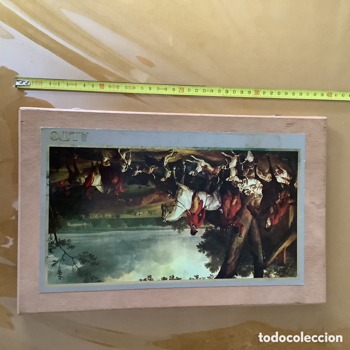 Coleccionismo: Caja de madera con 50 puros Alto