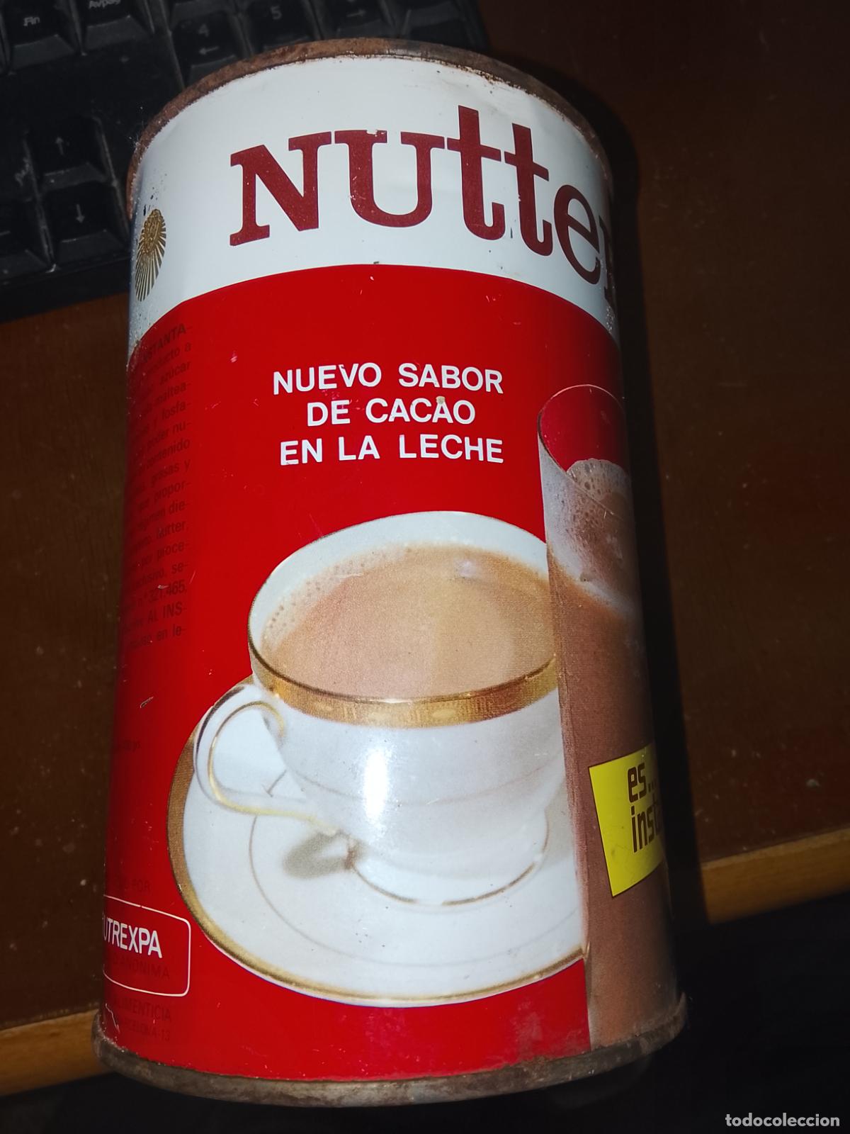 Coleccionismo: Antiguo bote de cacao NUTTER (Nutrexpa). Lata litografiada vintage. A&ntilde;os 60/70. Coleccionismo.
