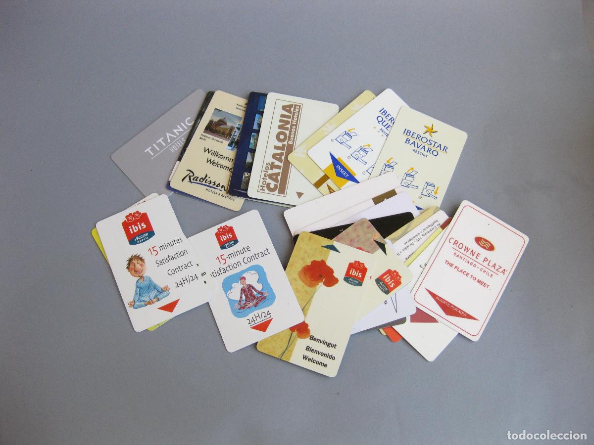 Coleccionismo: 27 TARJETAS O LLAVES MAGN&Eacute;TICAS DE HABITACI&Oacute;N DE HOTEL. IBIS, CROWNW PLAZA, RADISSON. KEY CARD LOCK