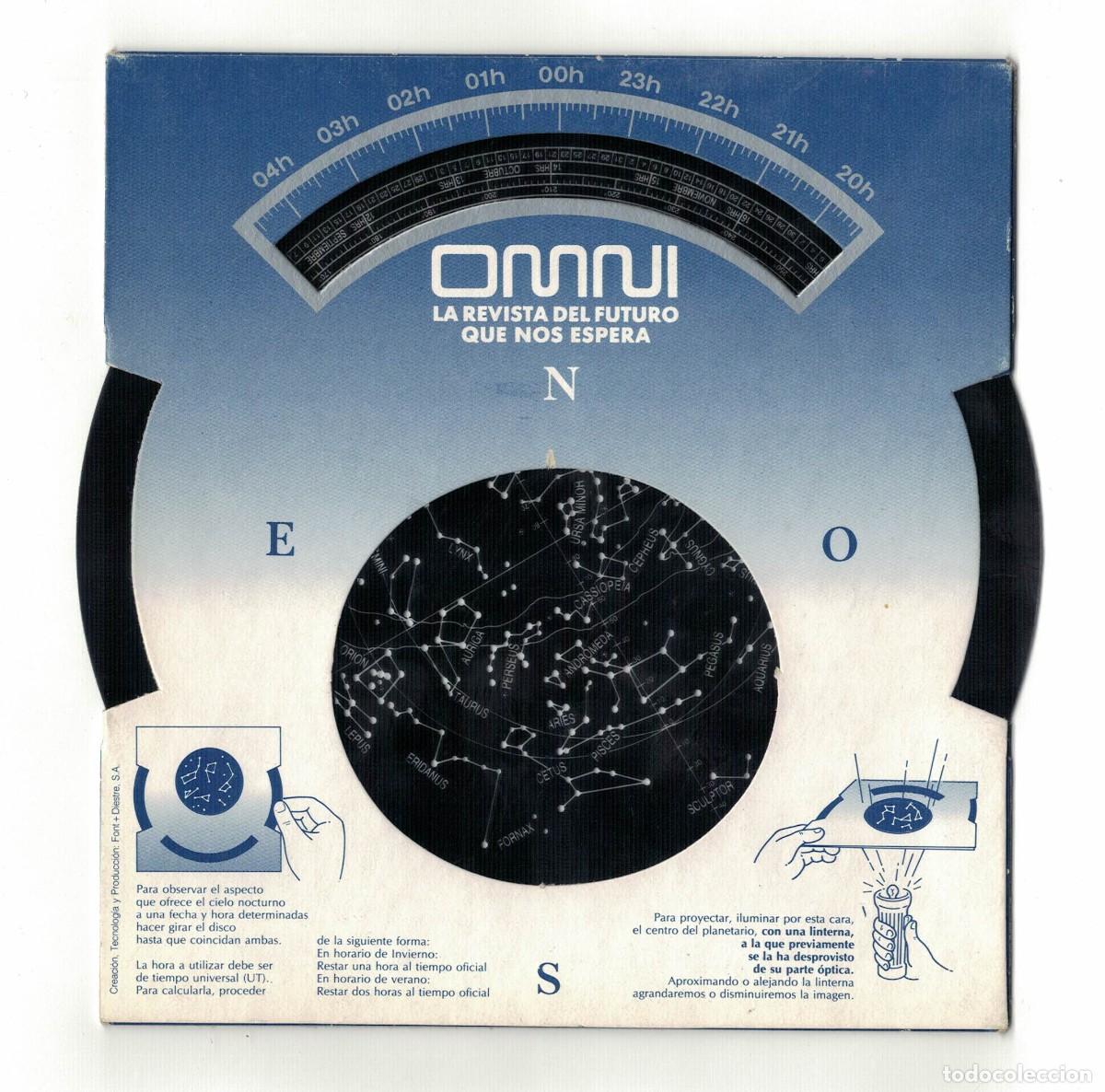 Coleccionismo: Planisferio celeste OMNI La revista del futuro a&ntilde;os 1980 Espa&ntilde;a