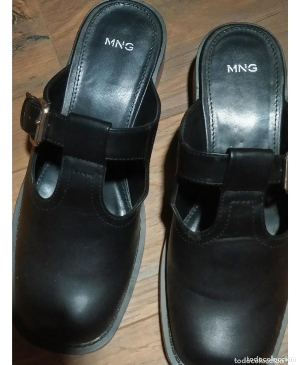 Coleccionismo: Zuecos de piel d3 MANGO NUEVOS NUM 37 PLANOS