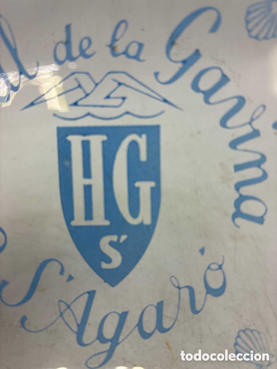 Coleccionismo: Cenicero de cristal publicidad Hostal de la Gavina.