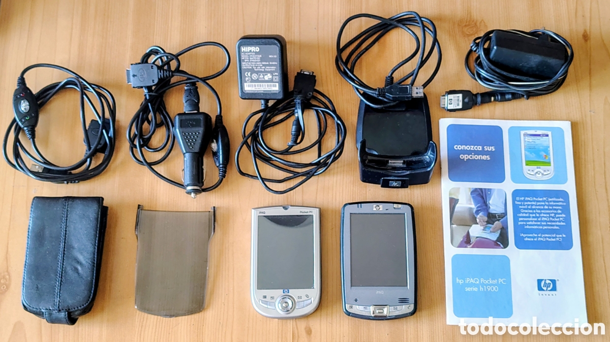Coleccionismo: 2 HP iPAQ Pocket PC FUNCIONANDO + Accesorios