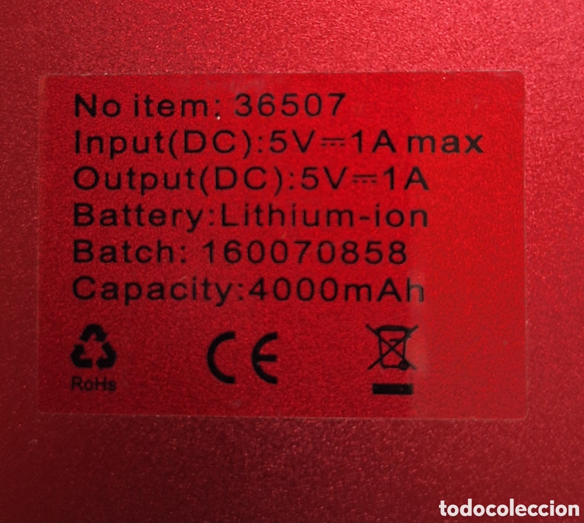 Coleccionismo: Bateria externa Logo PSOE - Foto 3