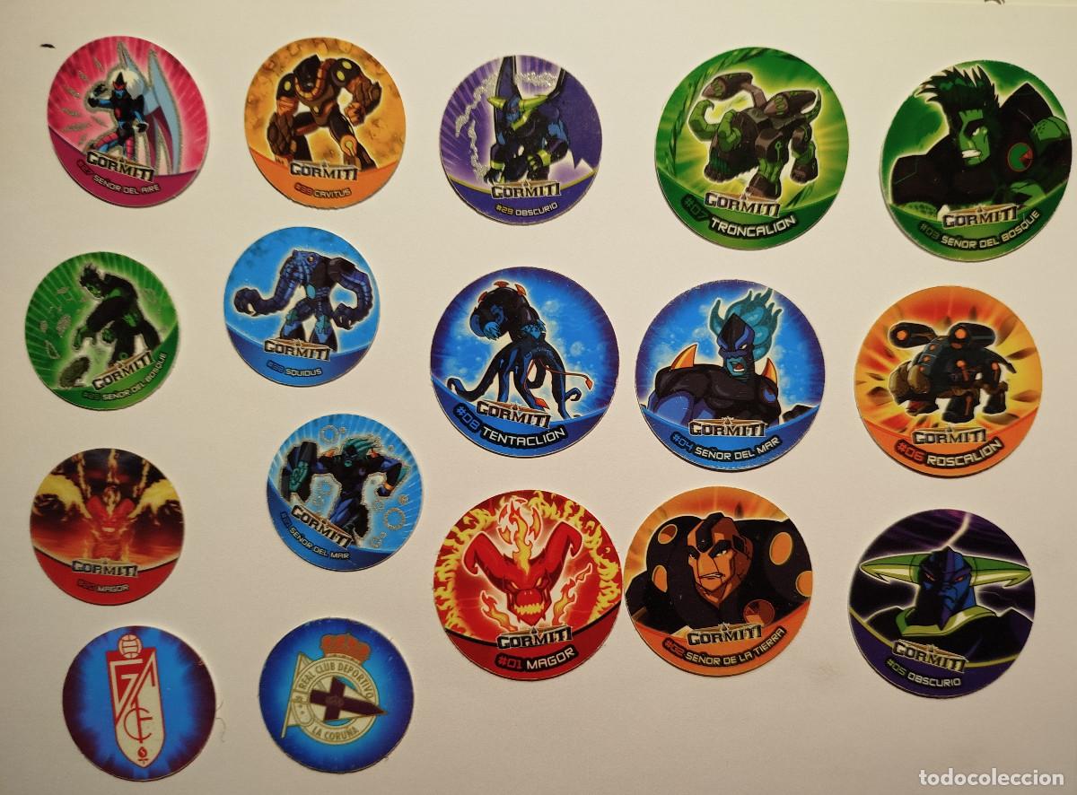 Coleccionismo: Lote tazos Gormiti retro