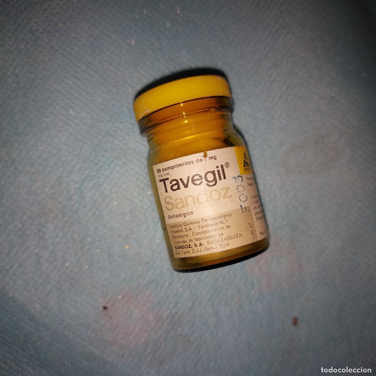 Coleccionismo: ANTIGUO MEDICAMENTO DE FARMACIA TAVEGIL