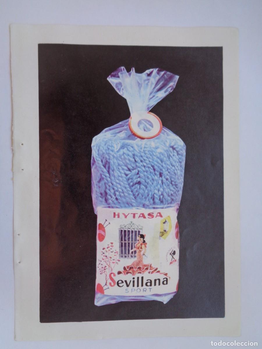 Coleccionismo: HOJA DE REVISTA CON ANUNCIO DE LANAS HYTASA SEVILLANA SPORT . A&Ntilde;OS 50