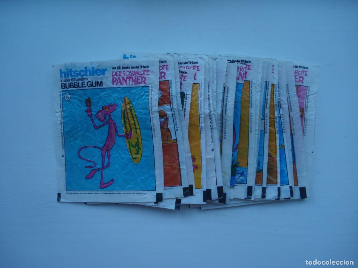 Coleccionismo: 28 DIFERENTAS CROMOS DER ROSAROTE PANTHER HITSCHLER CHICLES ENVOLTORIOS! WRAPPERS BUBBLE GUM!