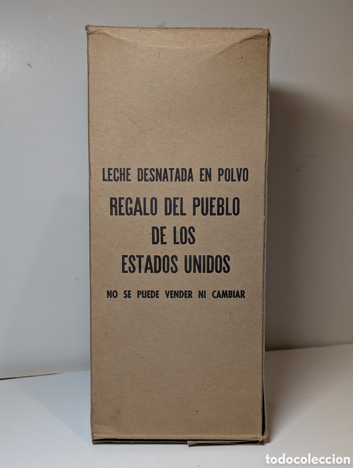 Coleccionismo: Antigua Caja de Cart&oacute;n Leche en Polvo Ayuda Social Americana (ASA) 1961/1962 Biling&uuml;e - Excelente Es