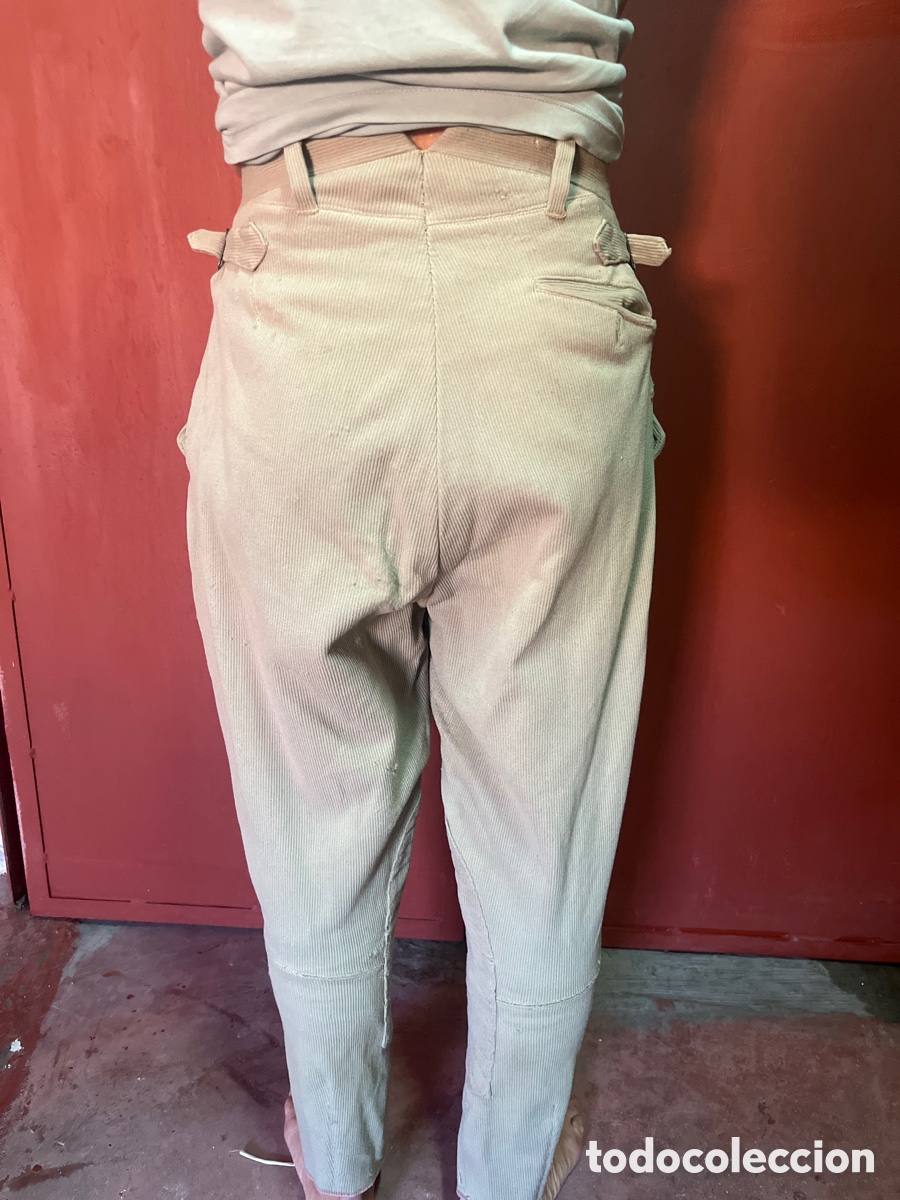 Coleccionismo: ANTIGUO PANTAL&Oacute;N MILITAR DE MONTAR TIPO BREECHES CAQUI &ndash; CABALLER&Iacute;A &ndash; ORIGINAL