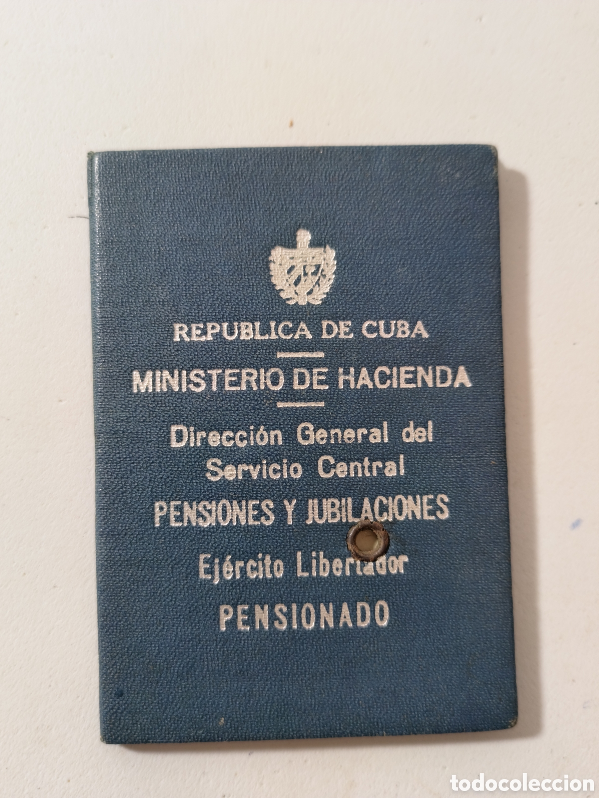 Coleccionismo: Cuba,raro carnet de pensionada del ejercito libertador .