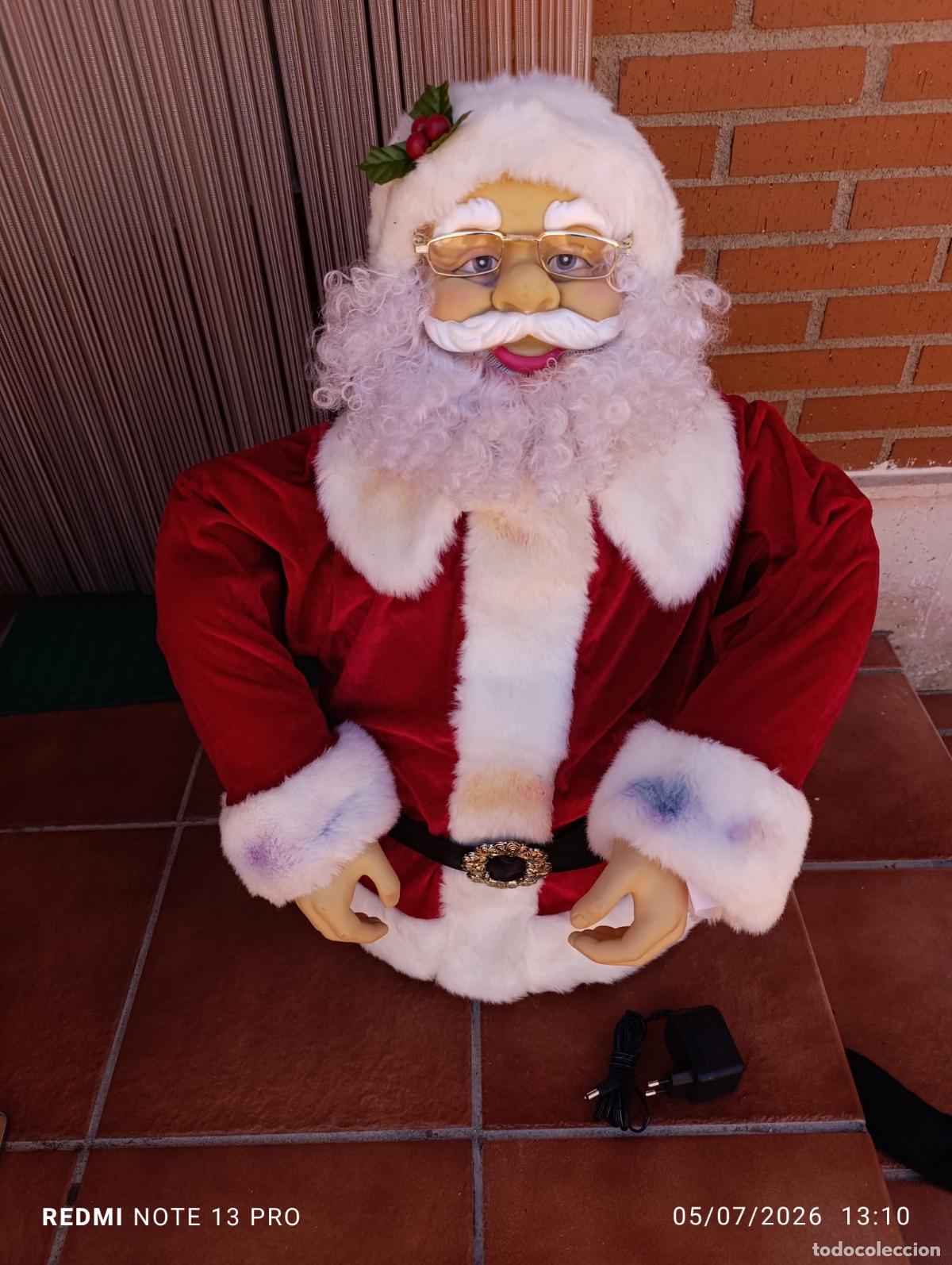 Coleccionismo: GRAN TAMA&Ntilde;O PAPA NOEL SANTA CLAUS NAVIDAD ARTICULADO.