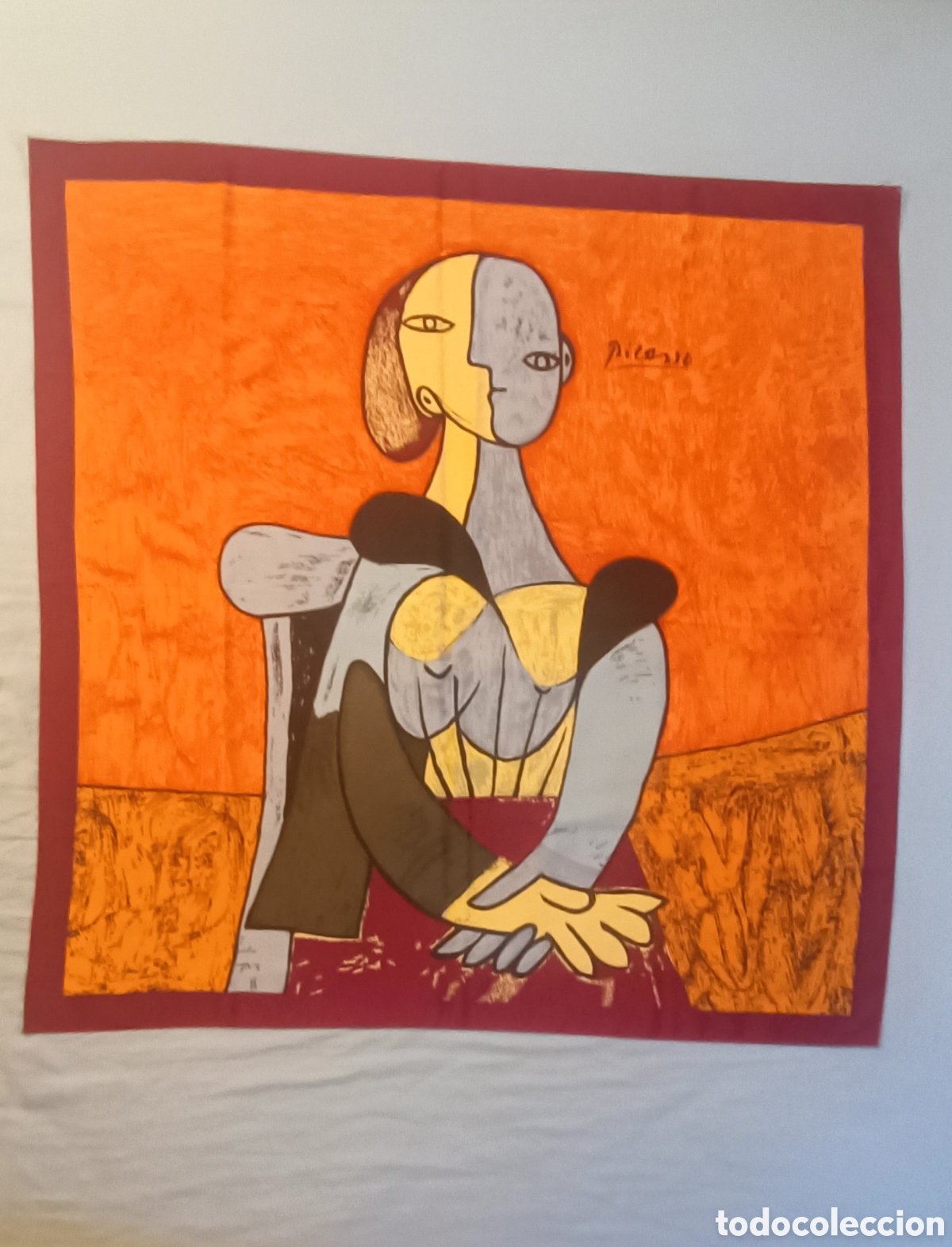 Coleccionismo: Pa&ntilde;uelo de Picasso 87 x 87 cm