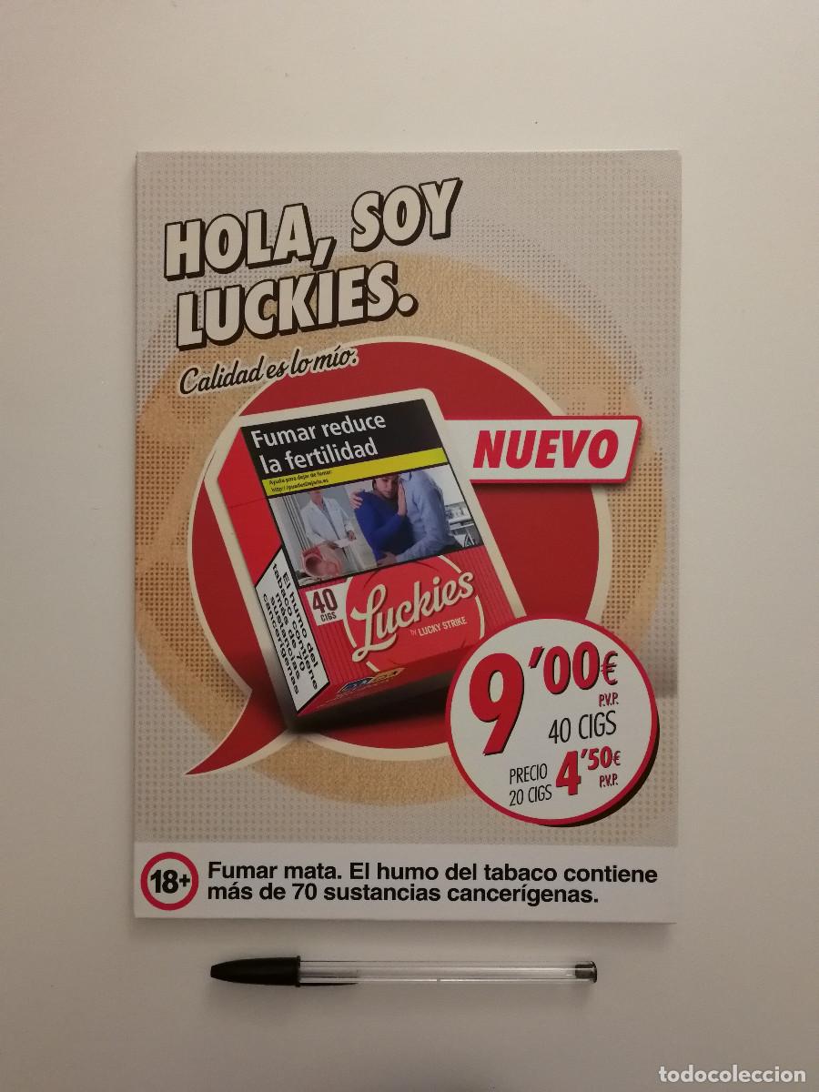 Coleccionismo: EXPOSITOR DISPLAY ORIGINAL -A4- LUCKIES LUCKY STRIKE - TABACO - PUBLICIDAD ANUNCIO