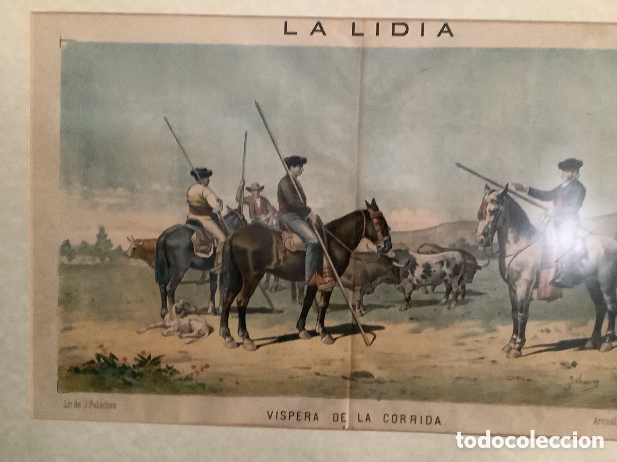 Coleccionismo: CUADRO DE LA LIDIA. EN V&Iacute;SPERAS DE LA CORRIDA - Foto 2