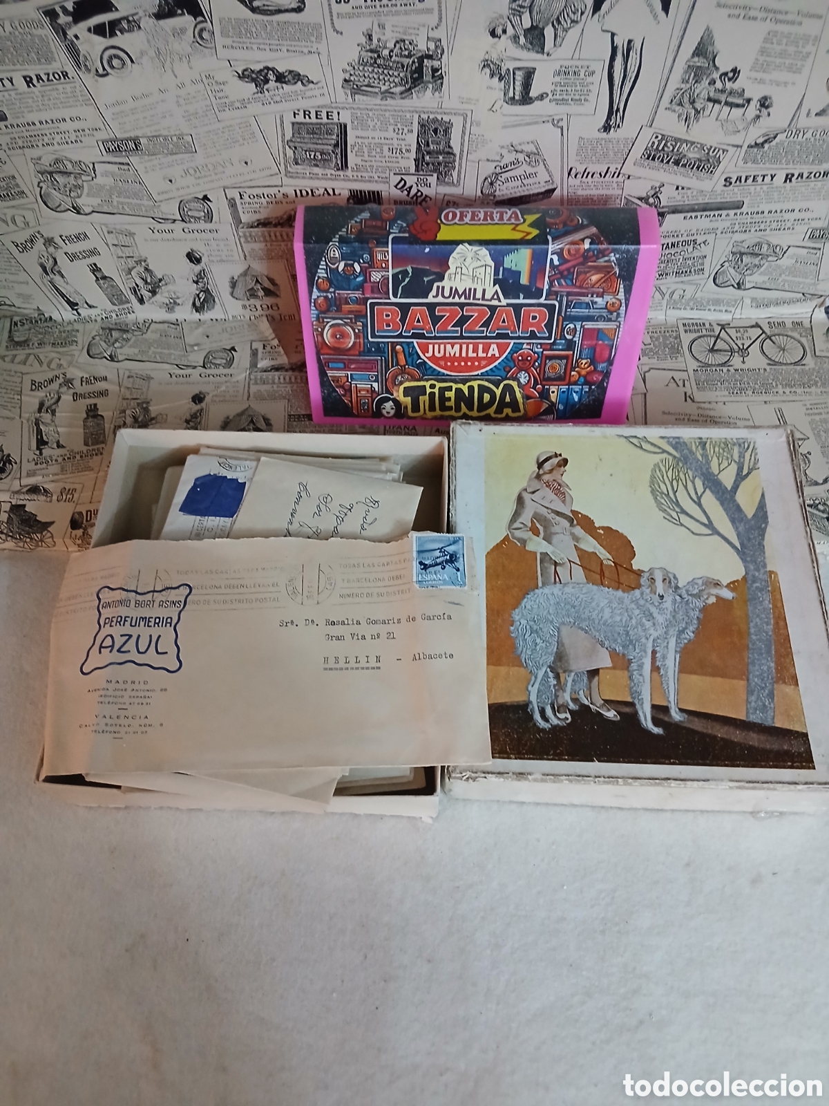 Coleccionismo: Correspondencia familiar caja hellin albacete