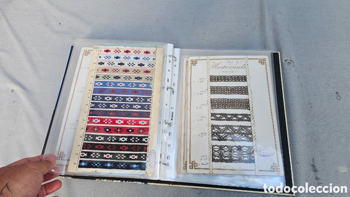 Coleccionismo: Colecci&oacute;n de muestrarios de telas antiguas