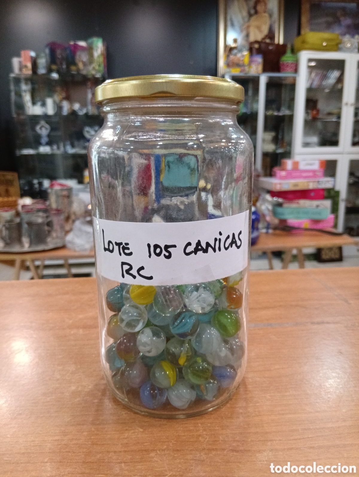 Coleccionismo: Lote 105 canicas antiguas de varios colores