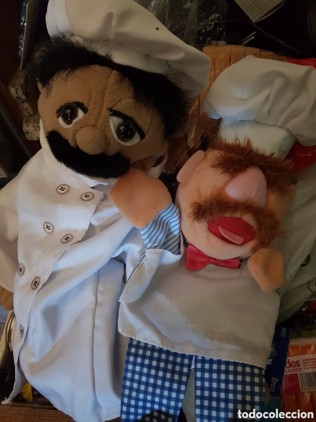 Coleccionismo: LOTE DE 2 MARIONETAS DE MANO DE 2 COCINEROS