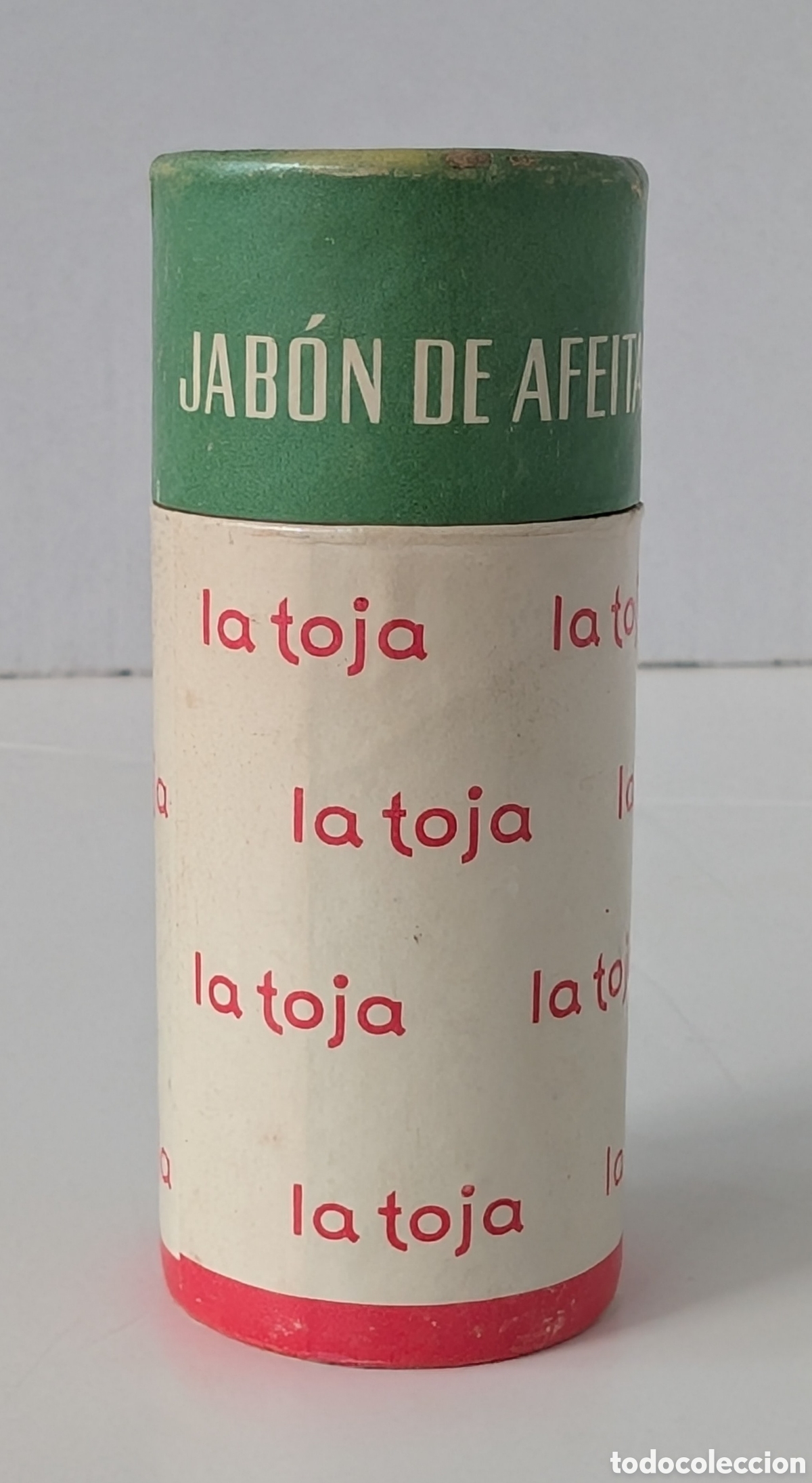 Coleccionismo: Antiguo Jab&oacute;n de Afeitar LA TOJA - Tubo de Cart&oacute;n y Barrita Original - A&ntilde;os 60 - NOS Nuevo de Drogue