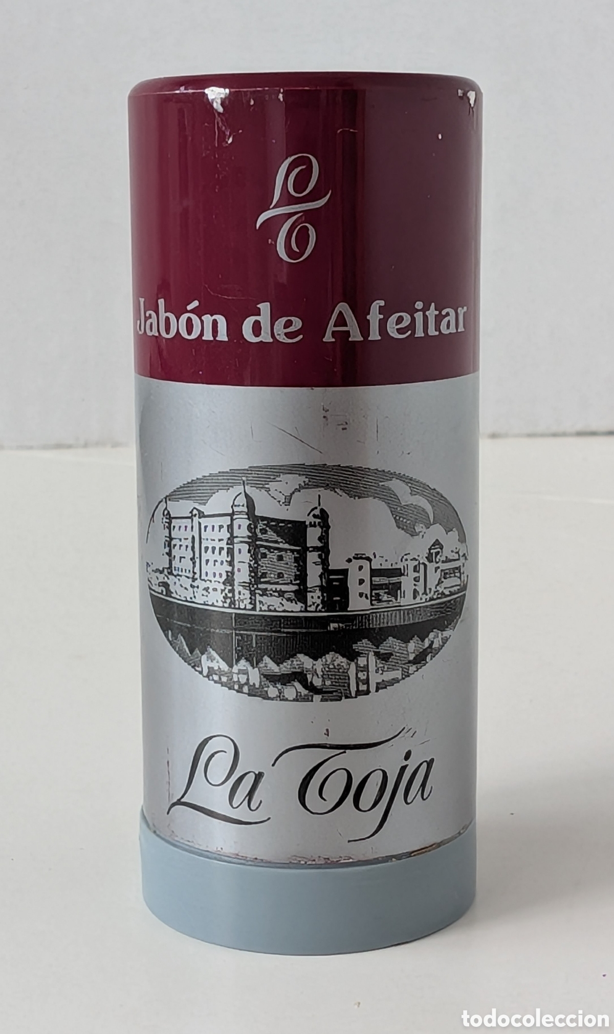 Coleccionismo: Antiguo Jab&oacute;n de Afeitar LA TOJA - Envase Pl&aacute;stico y Barrita Original - A&ntilde;o 1985 - NOS Nuevo de Drog